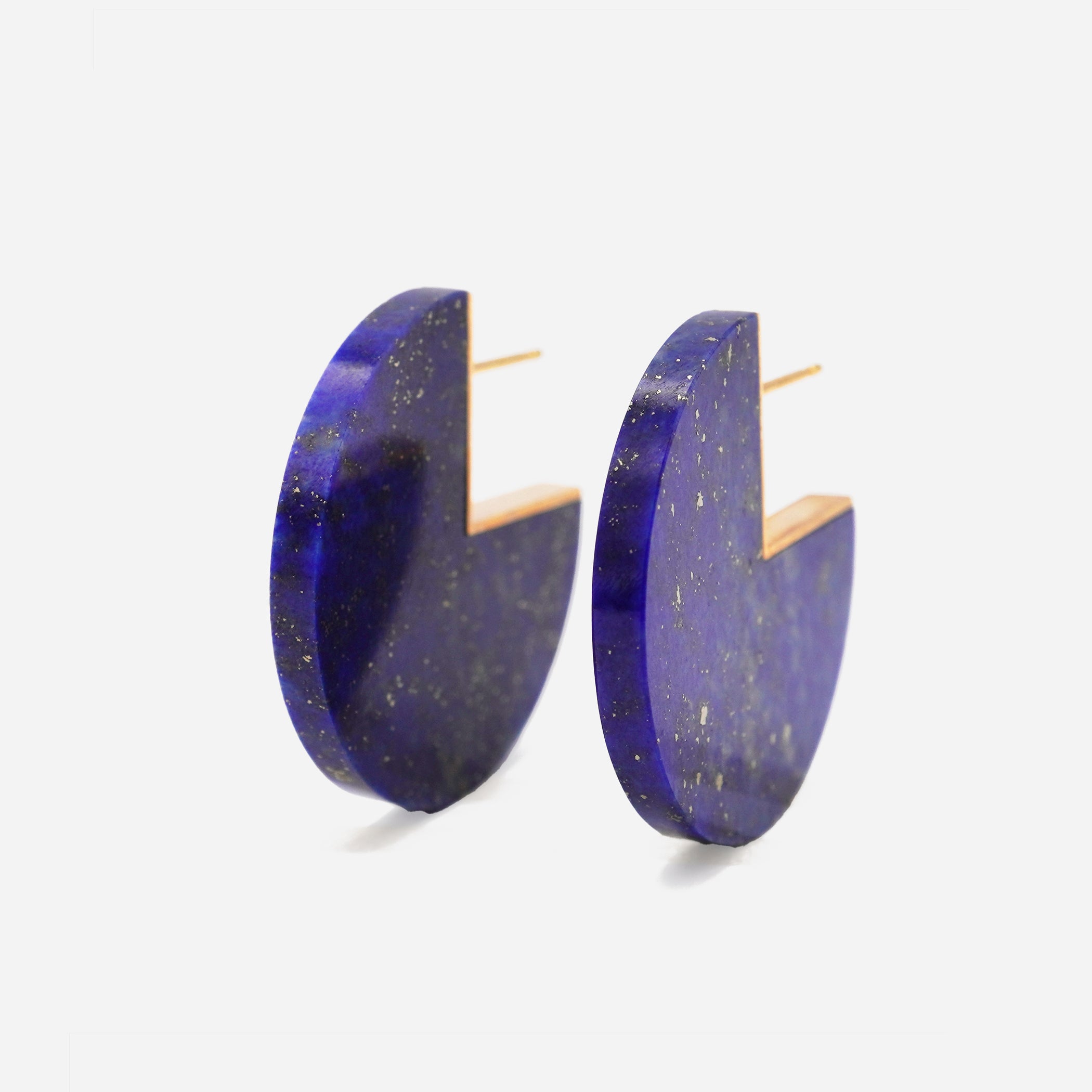 SLICE EARRINGS  LAPISLAZURI #3679