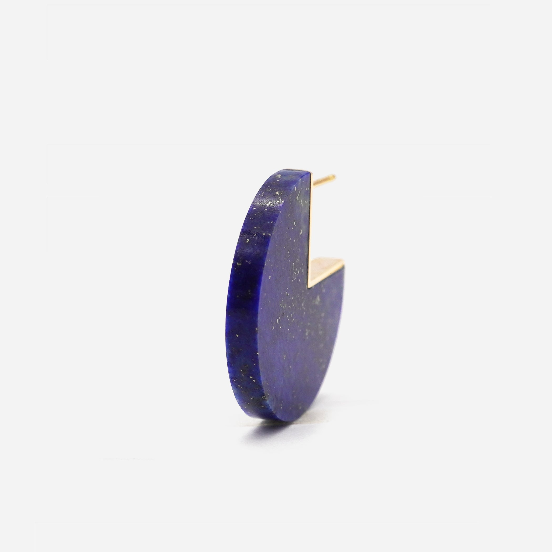SLICE MINI EARRINGS SINGLE LAPISLAZURI #3682