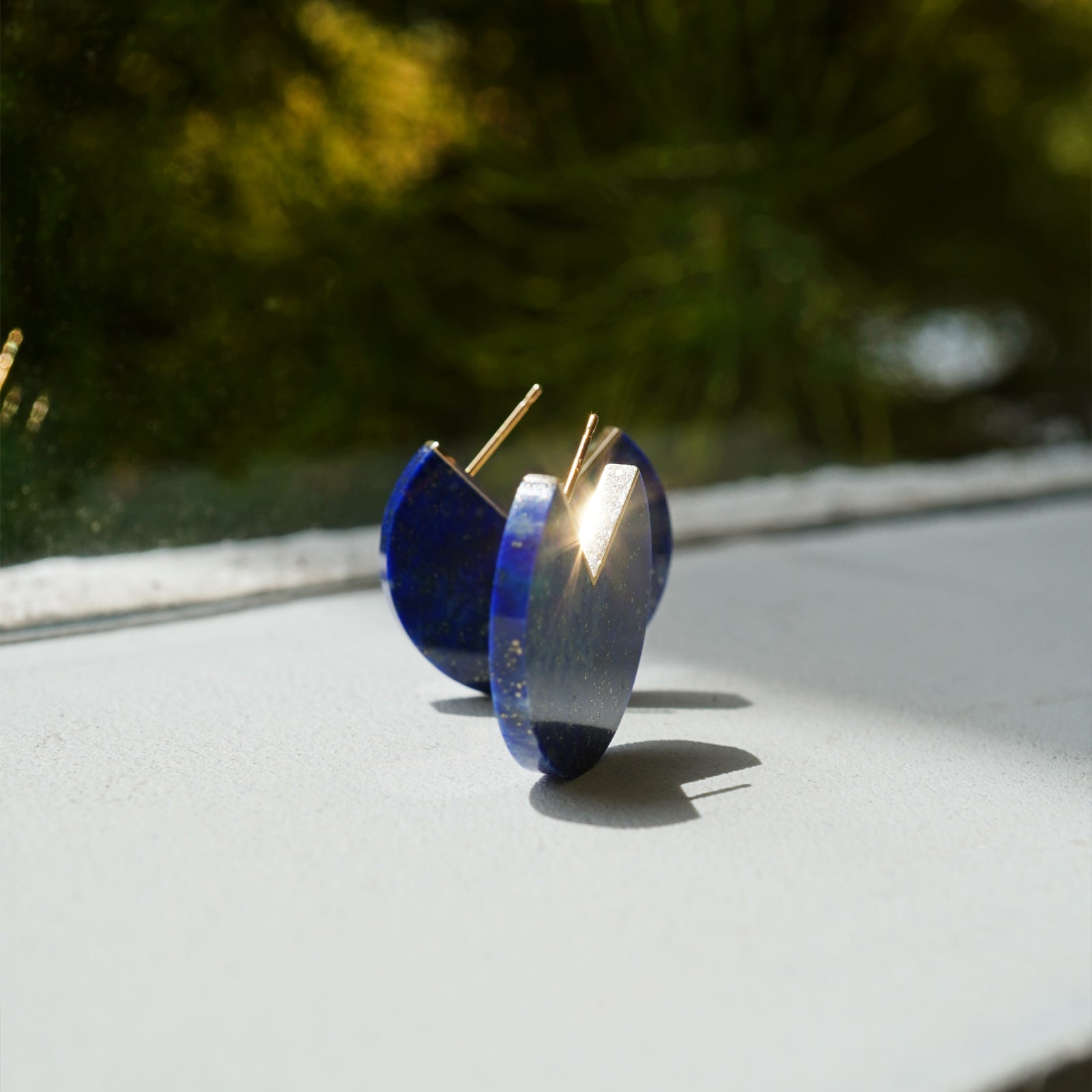 SLICE EARRINGS  LAPISLAZURI #3729