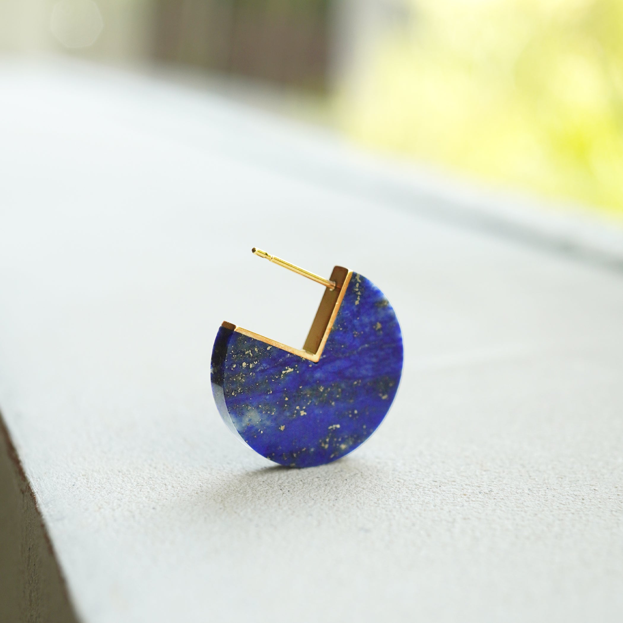 SLICE MINI EARRING SINGLE LAPIS LAZULI #3419