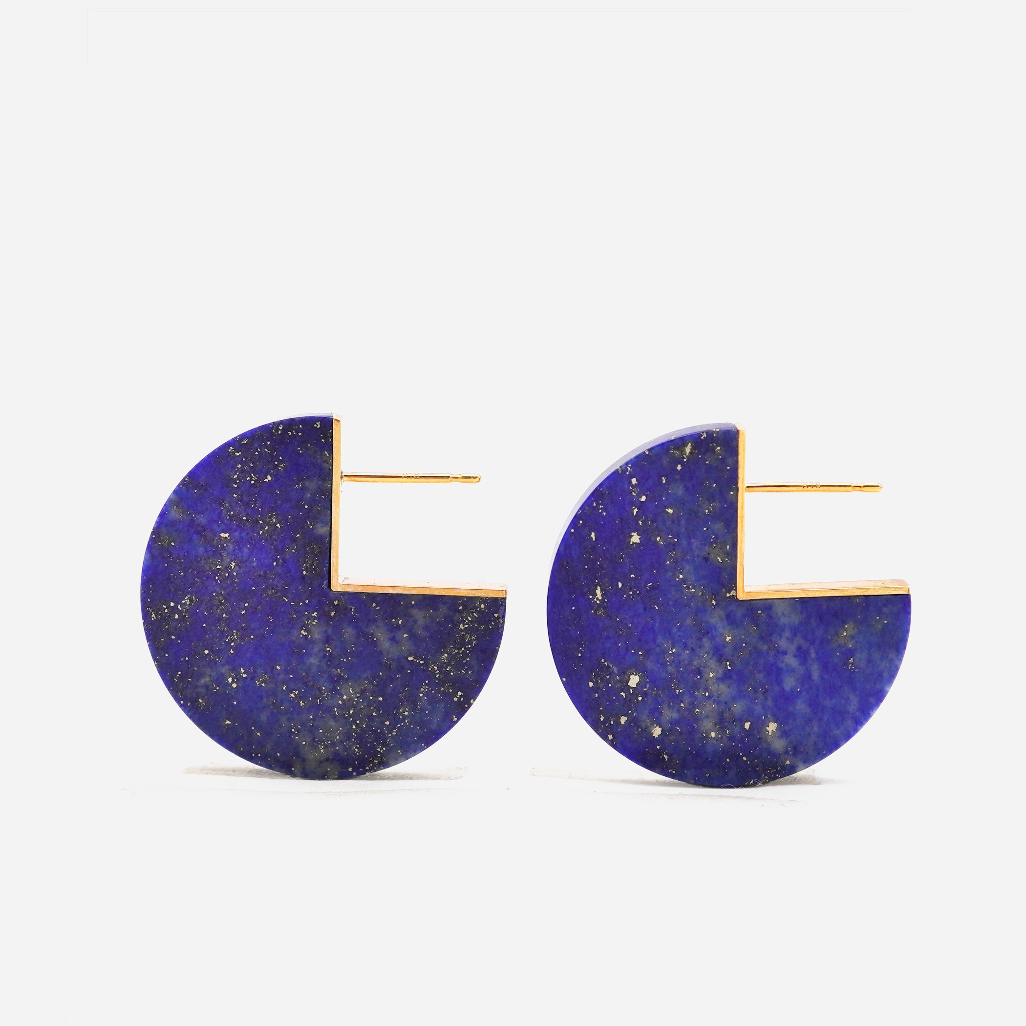 SLICE EARRINGS  LAPISLAZURI #3679