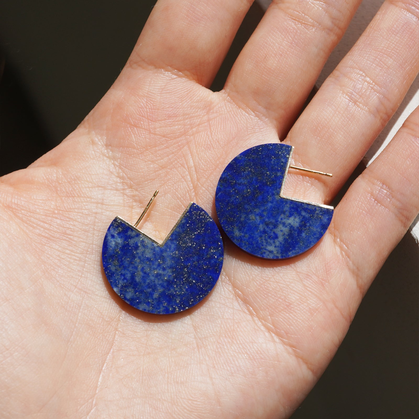 SLICE EARRINGS  LAPISLAZURI #3729