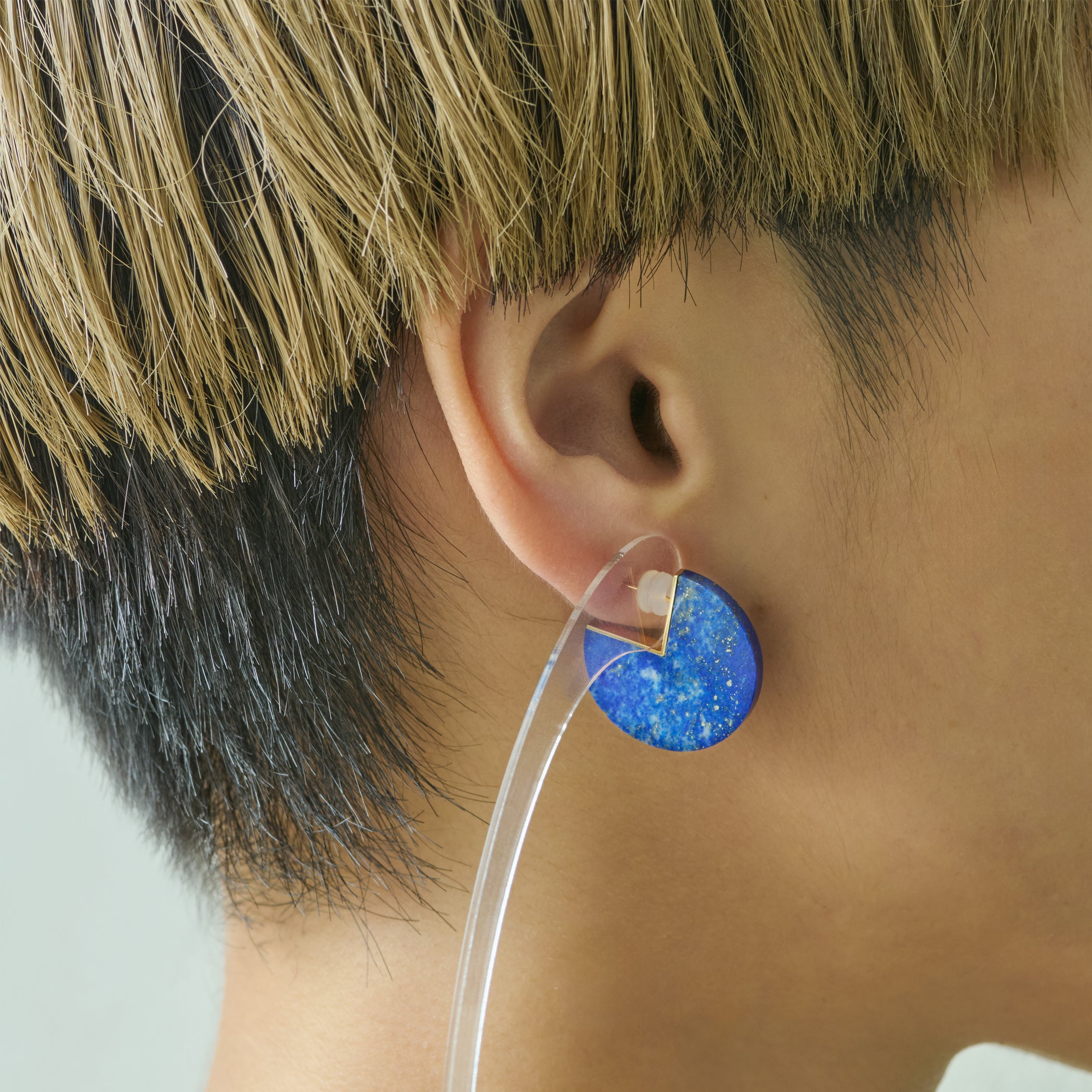 SLICE EARRINGS  LAPISLAZURI #3679