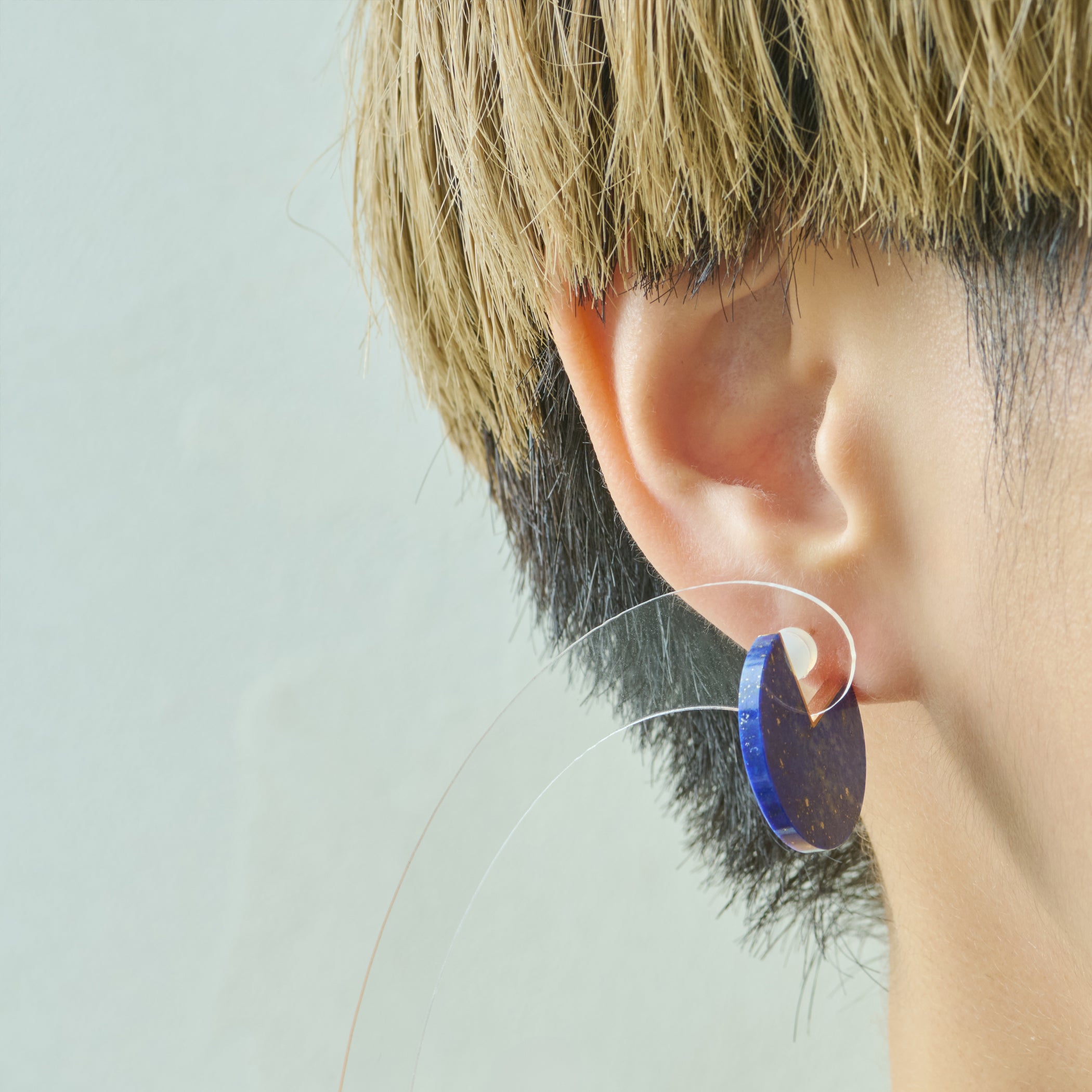 SLICE EARRINGS  LAPISLAZURI #3679