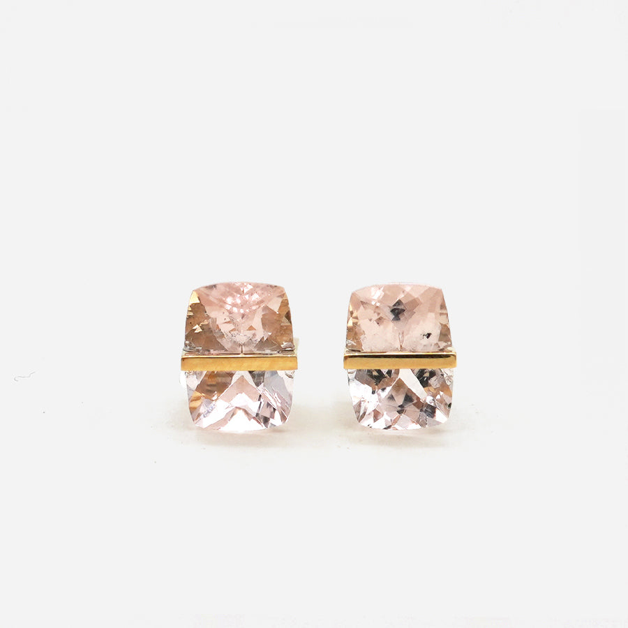 BAND EARRINGS MORGANITE #4093