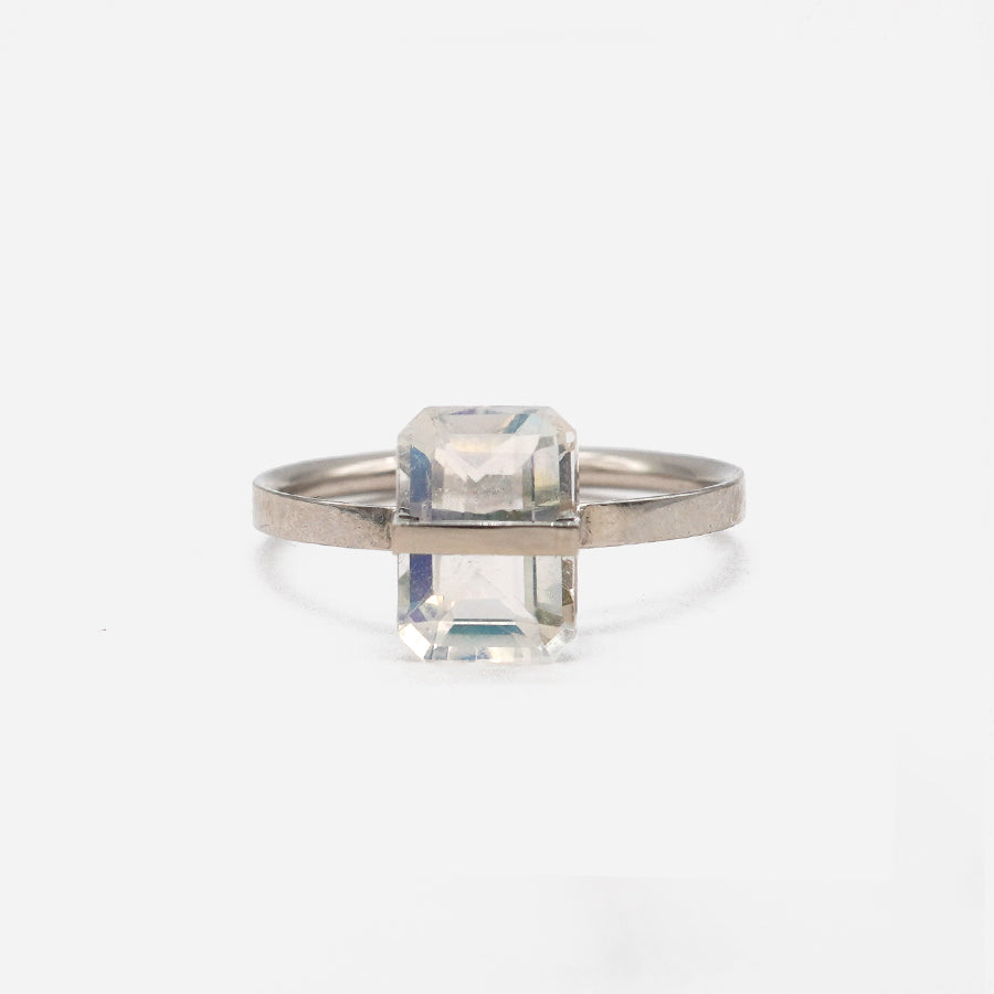 BAND RING RAINBOW MOONSTONE#4104