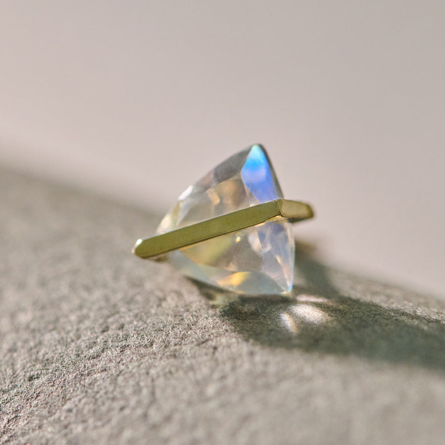 BAND EARRINGS RAINBOW MOONSTONE #3951