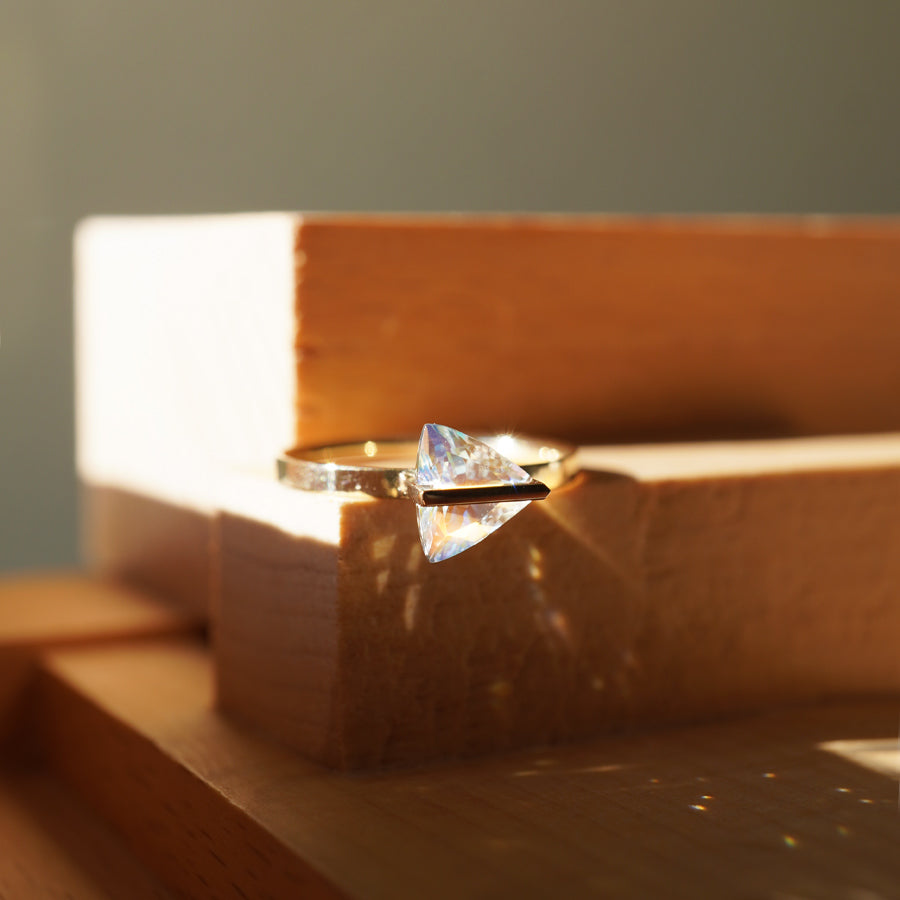 BAND RING RAINBOW MOONSTONE#4030