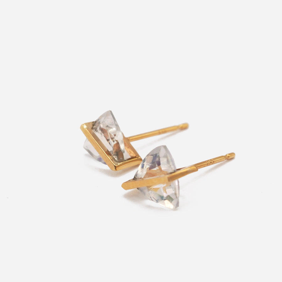 BAND EARRINGS RAINBOW MOONSTONE #3951