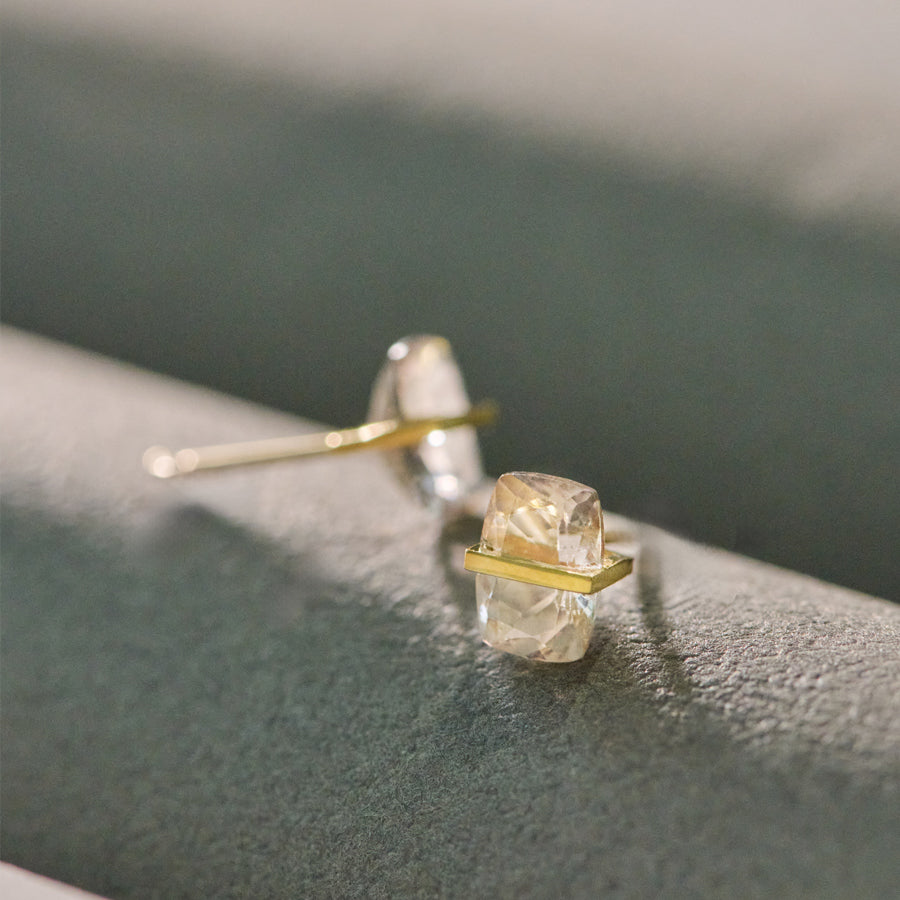 BAND EARRINGS MORGANITE #3974