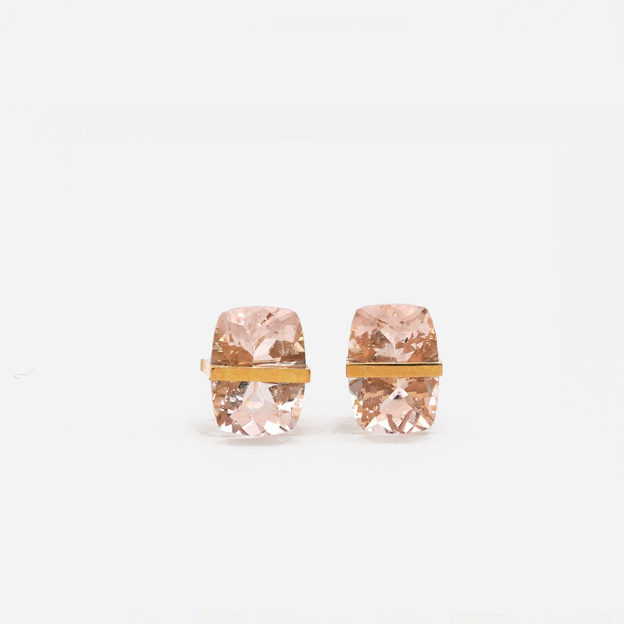BAND EARRINGS MORGANITE #3974