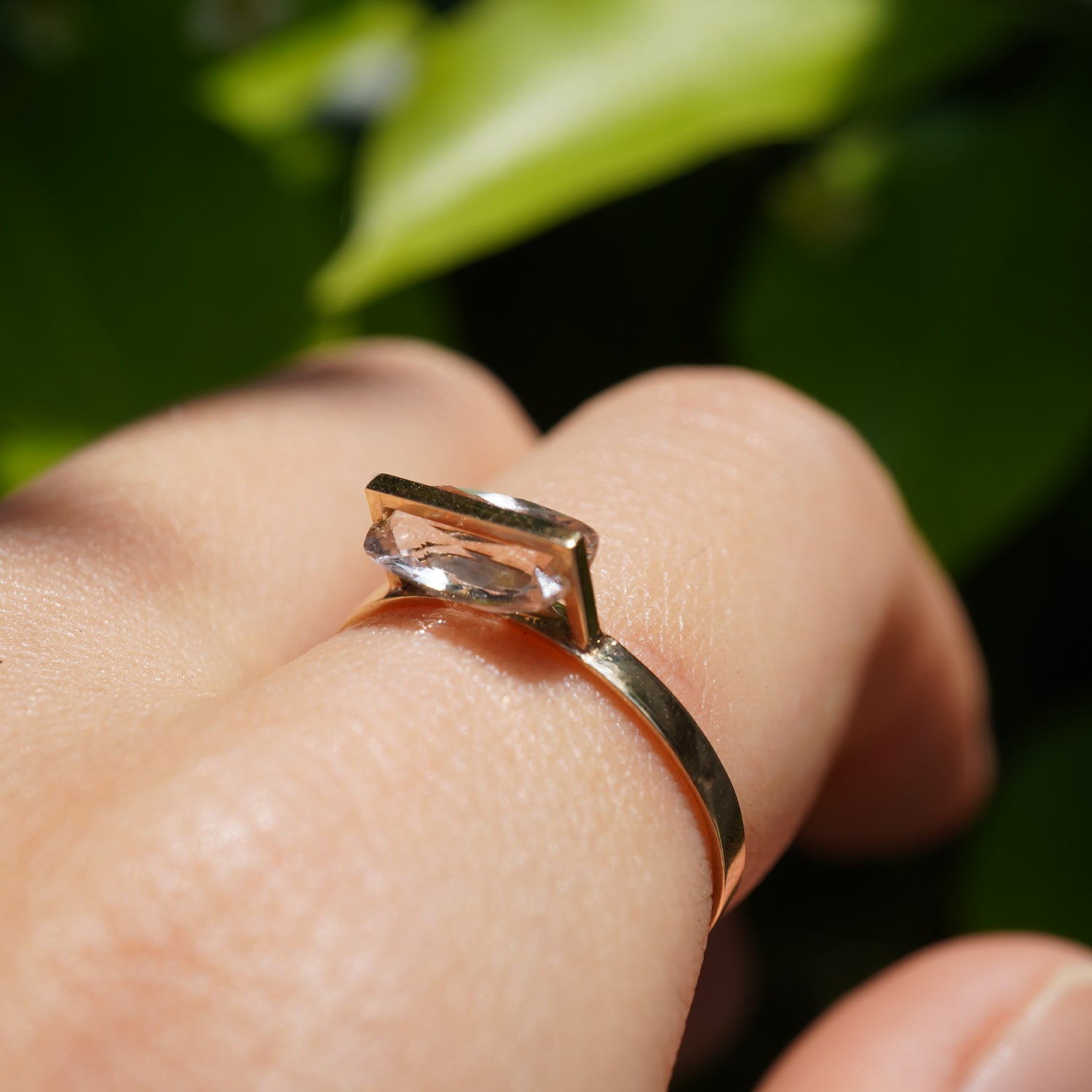 BAND RING MORGANITE#3843