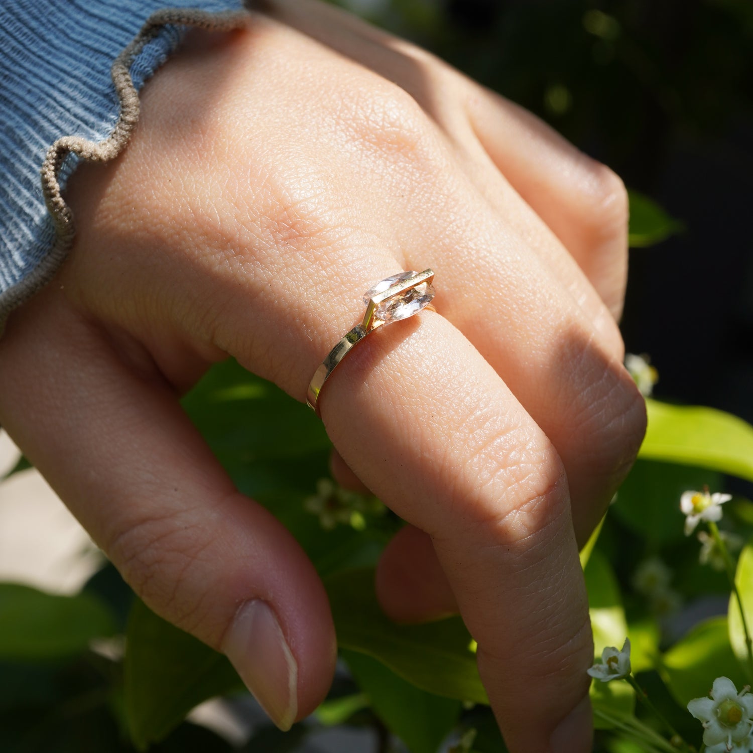 BAND RING MORGANITE#3843