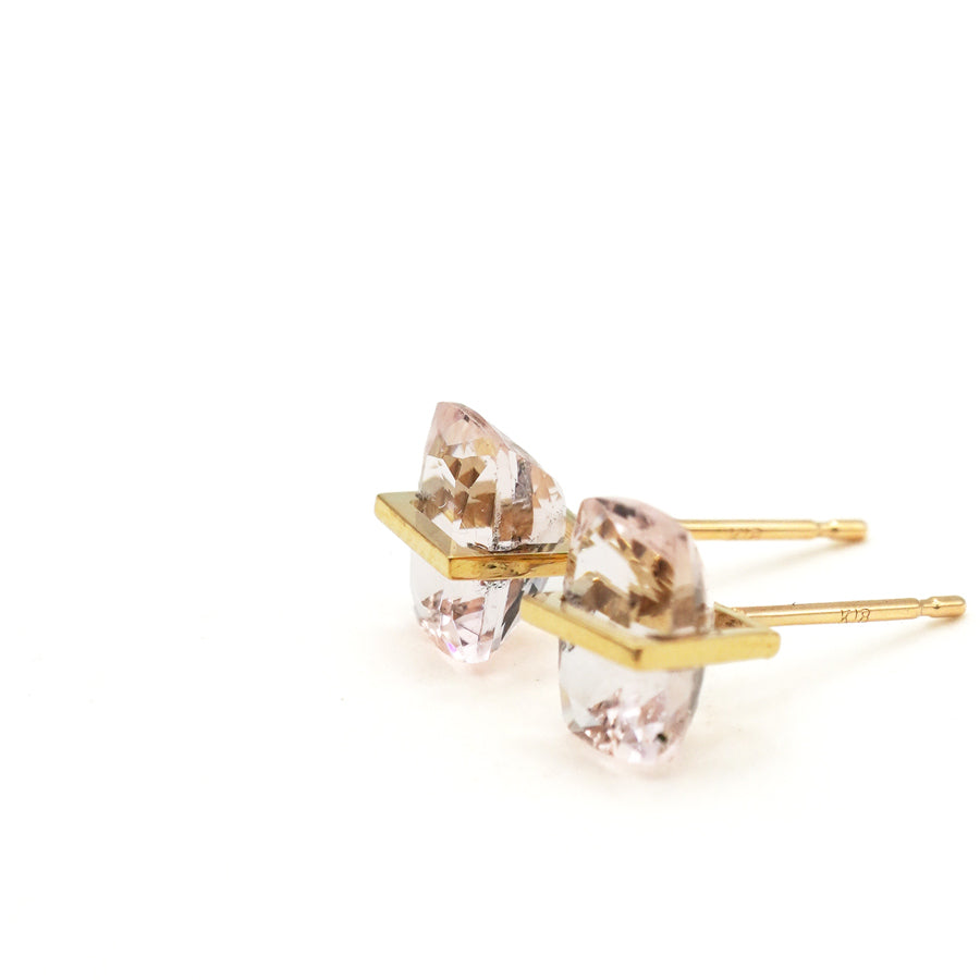 BAND EARRINGS MORGANITE #4093