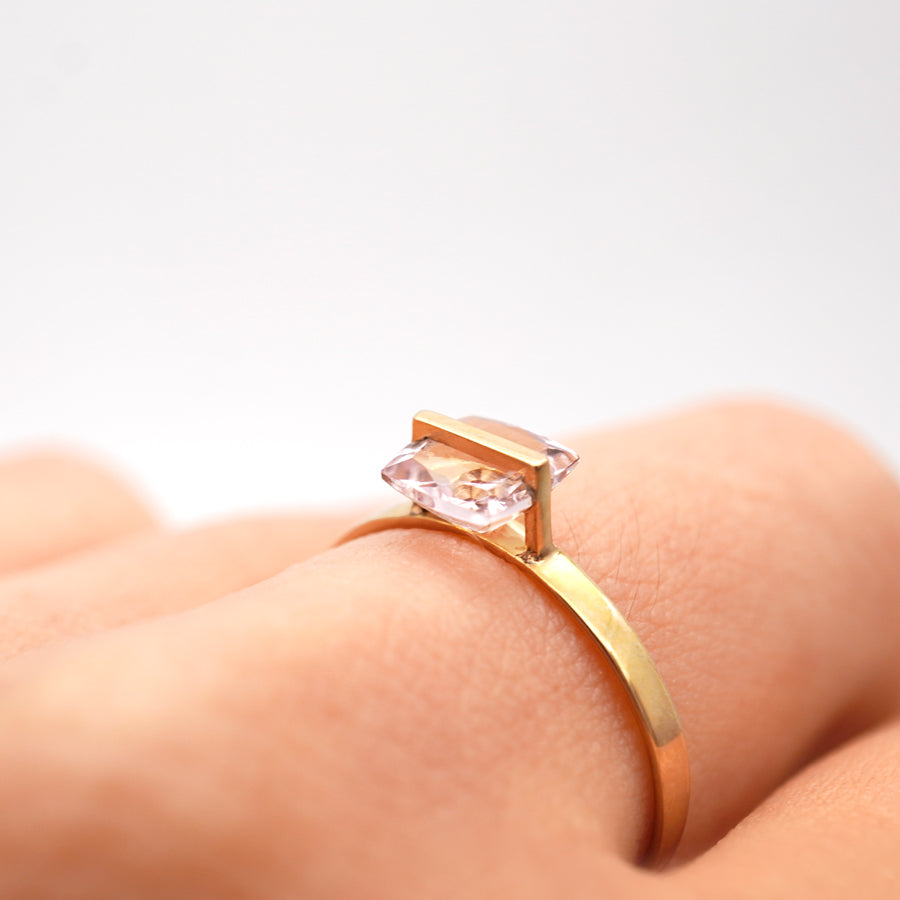 BAND RING MORGANITE#3463