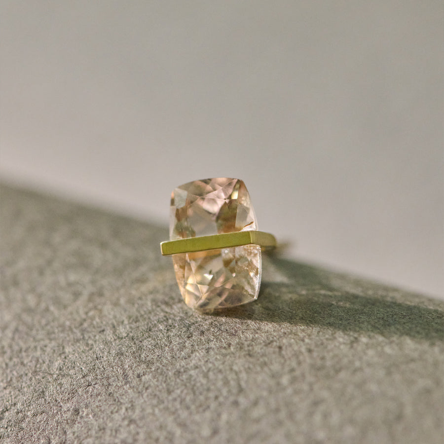 BAND EARRINGS MORGANITE #3974
