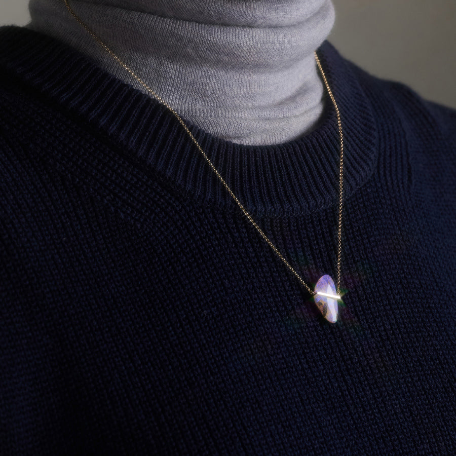 BAND NECKLACE BOULDER OPAL #4002