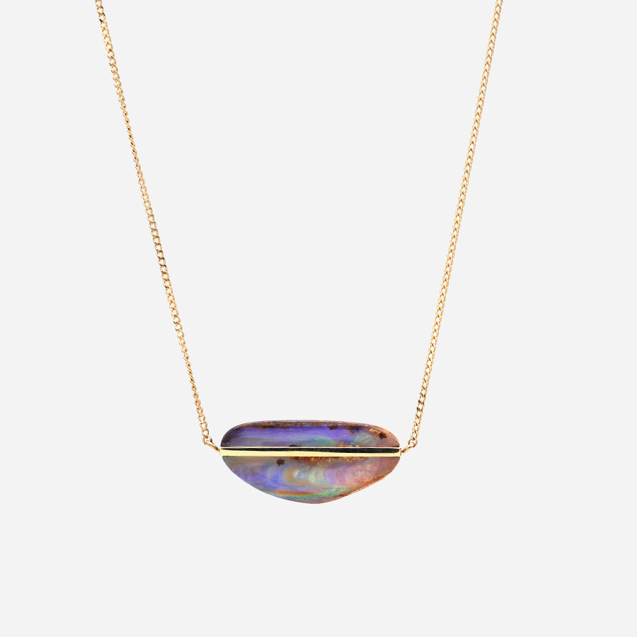 BAND NECKLACE BOUDER OPAL #3647