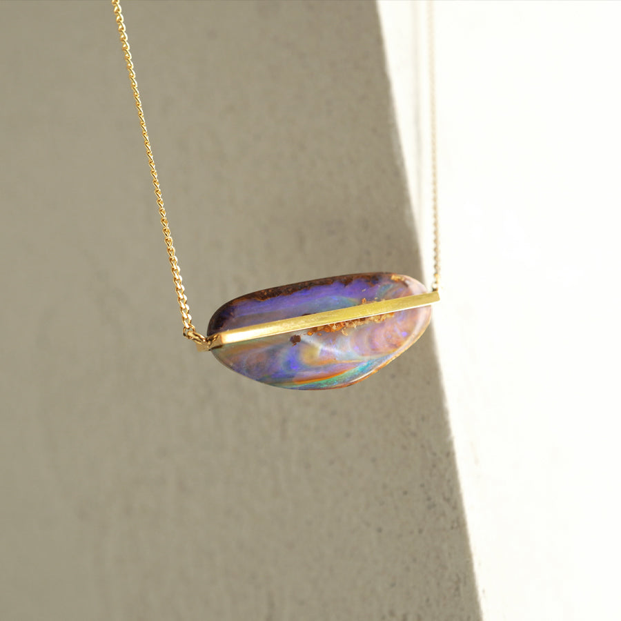 BAND NECKLACE BOUDER OPAL #3647