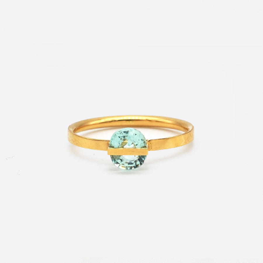BAND RING PARAIBA TOURMALINE#3908