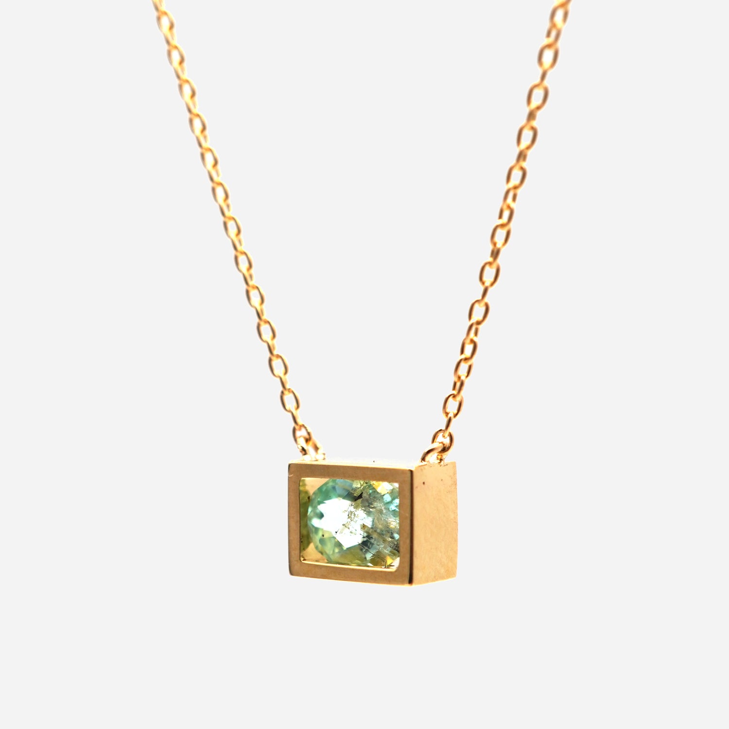 POSITION NECKLACE PARAIBA TOURMALINE0.34ct #4055