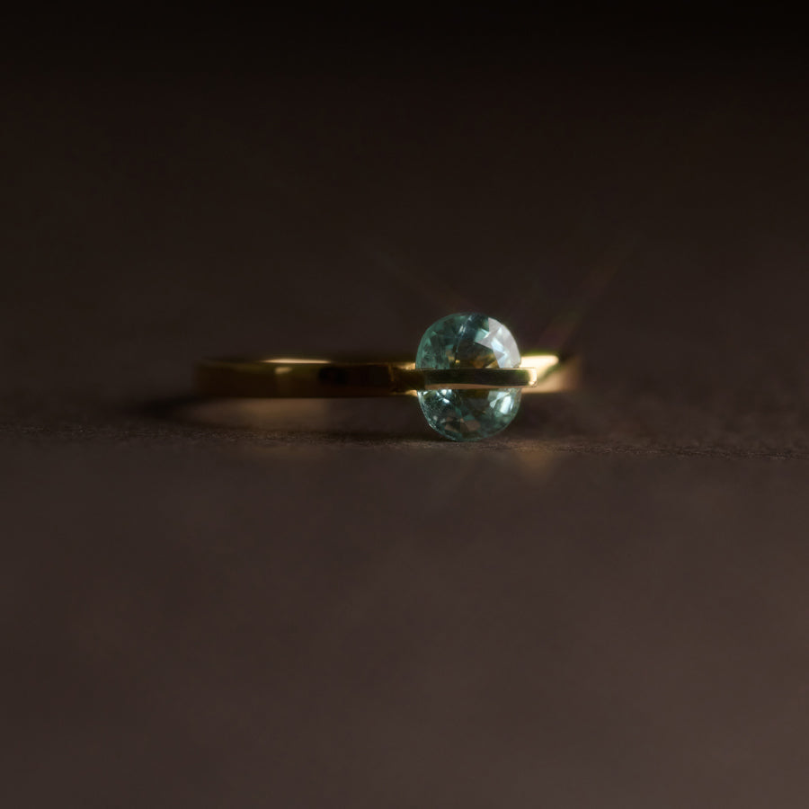 BAND RING PARAIBA TOURMALINE#3908