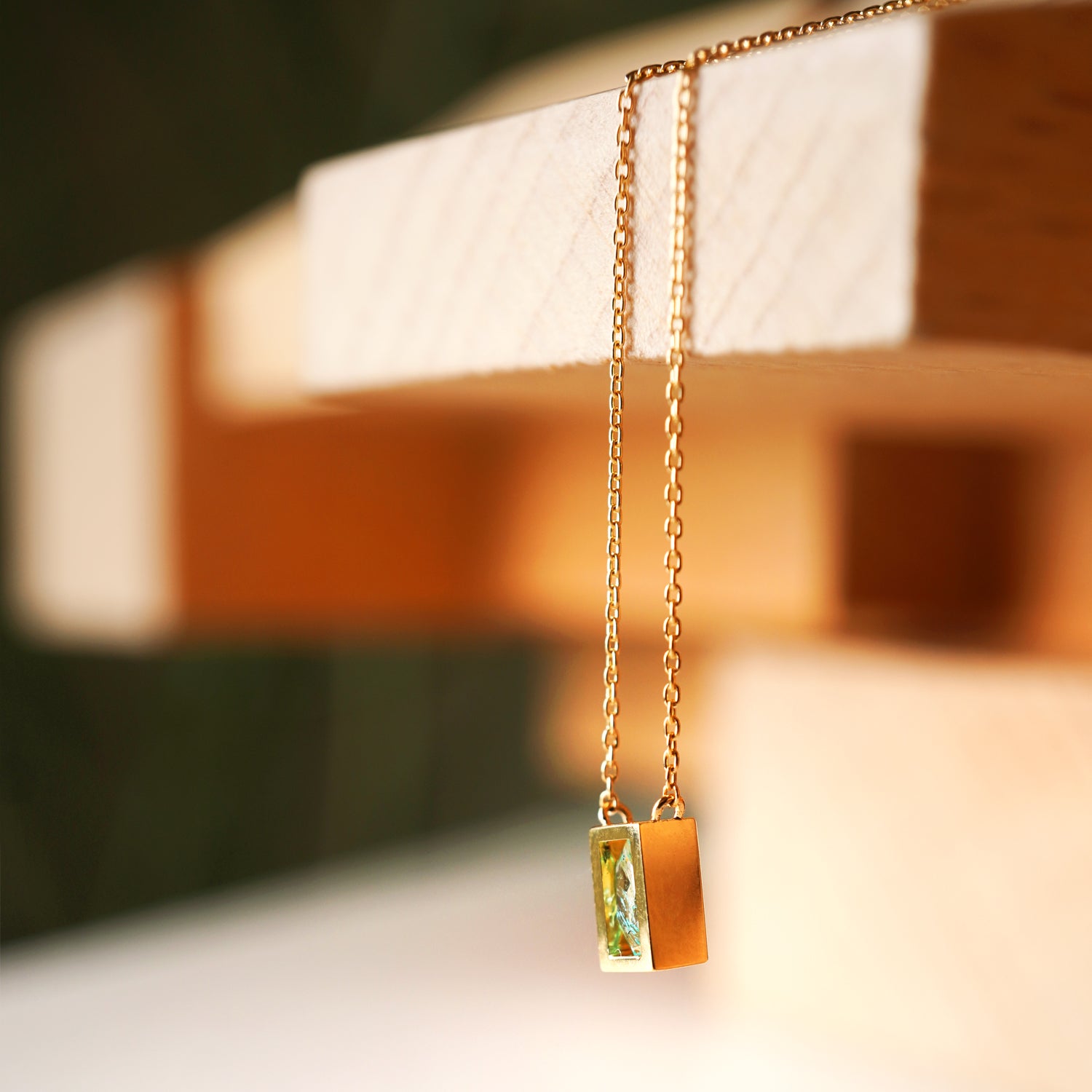 POSITION NECKLACE PARAIBA TOURMALINE0.12ct #4056