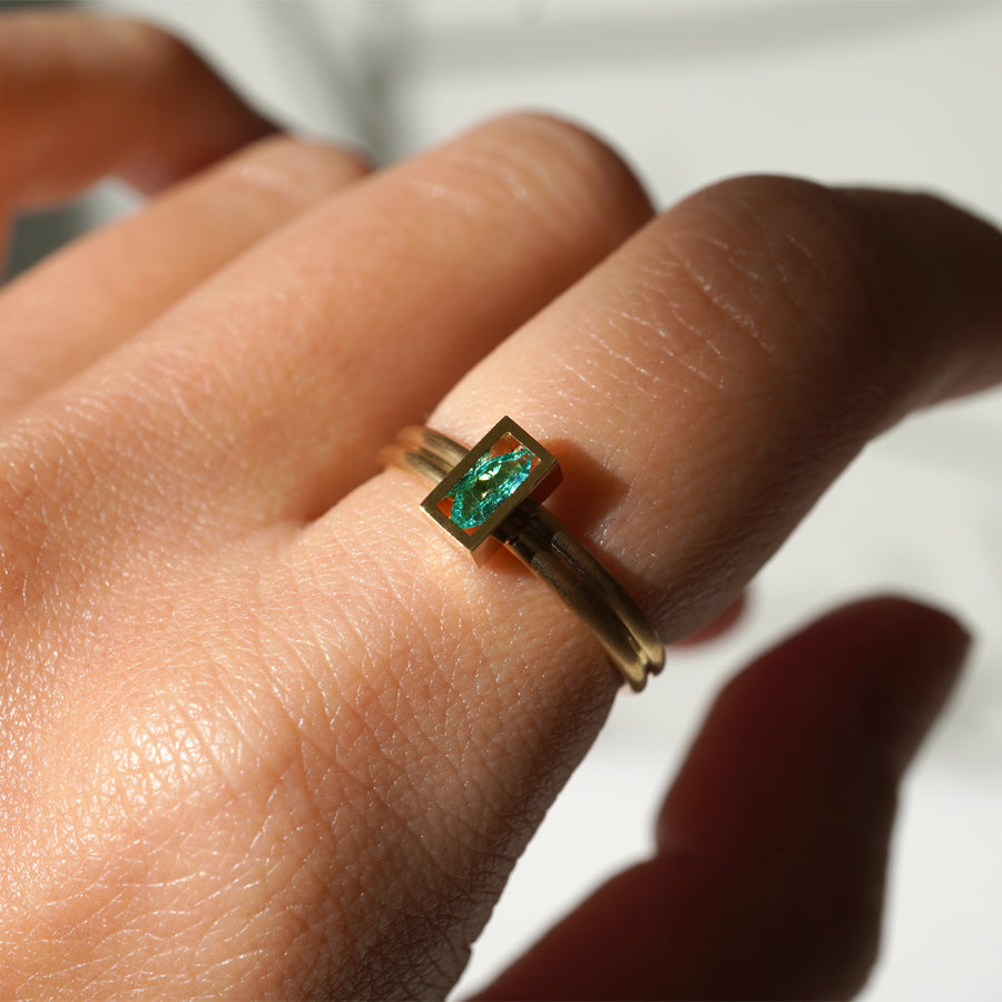 POSITION RING PARAIBA TOURMALINE #3708