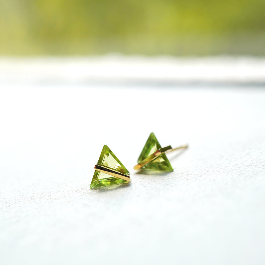 BAND EARRINGS PERIDOT #3517