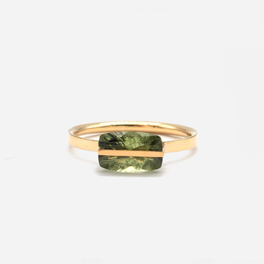 BAND RING RUTIL PERIDOT#3914