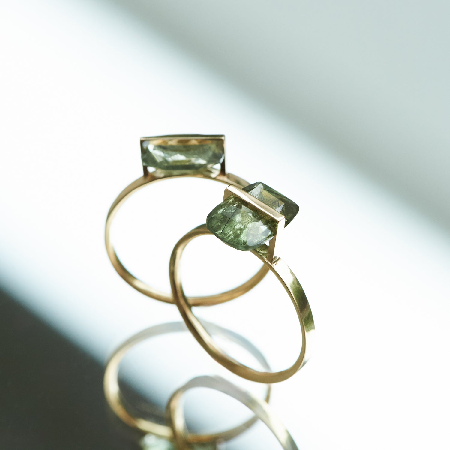 BAND RING RUTIL PERIDOT#3917