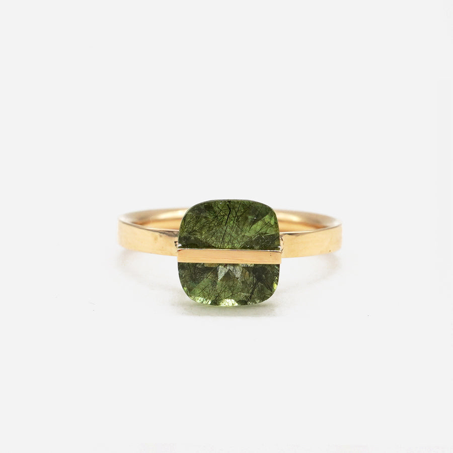 BAND RING RUTIL PERIDOT#4087