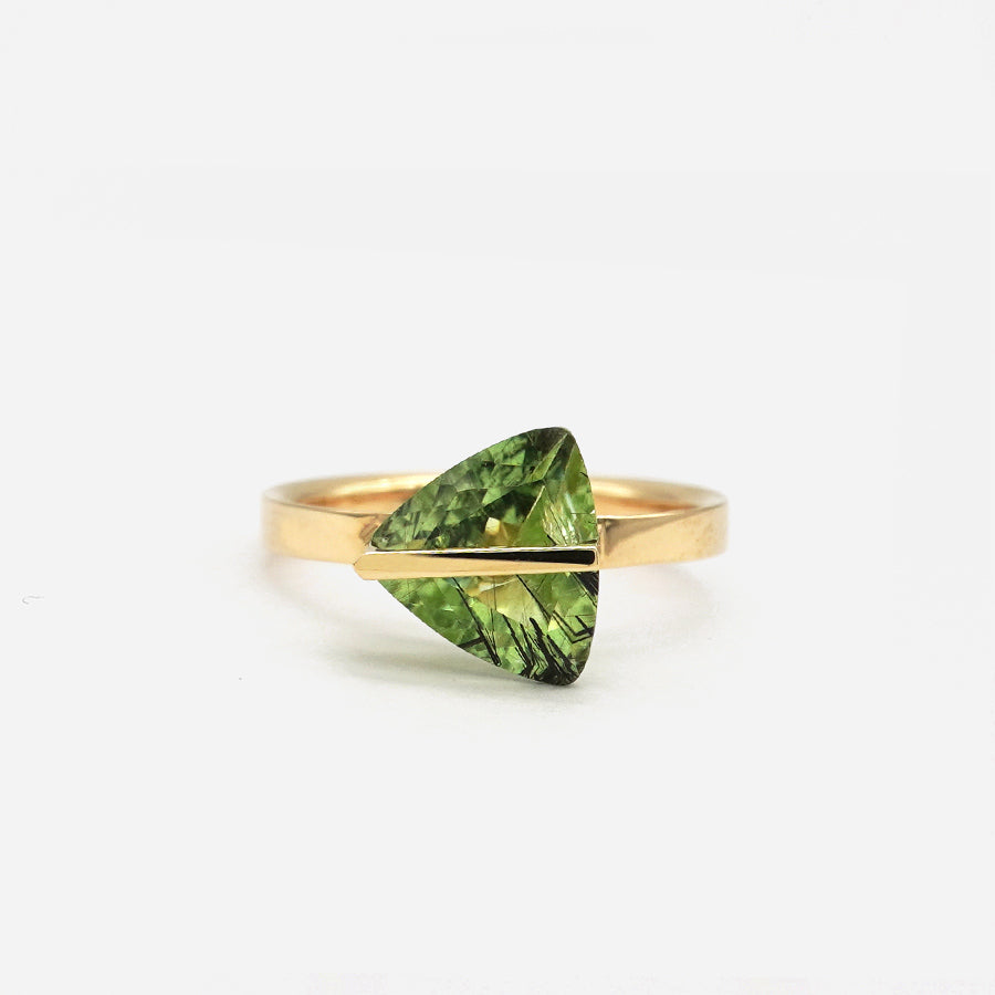 BAND RING RUTIL PERIDOT#3672