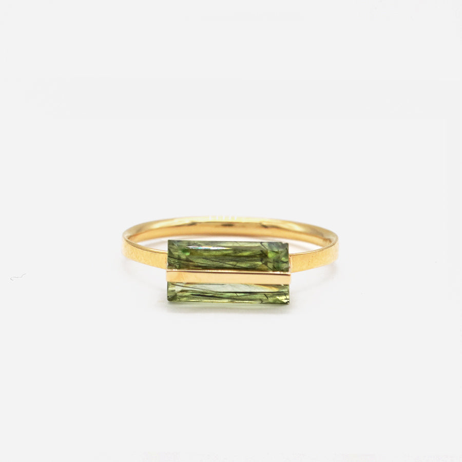 BAND RING RUTIL PERIDOT#3539