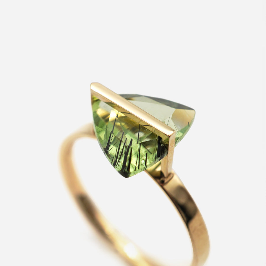 BAND RING RUTIL PERIDOT#3672