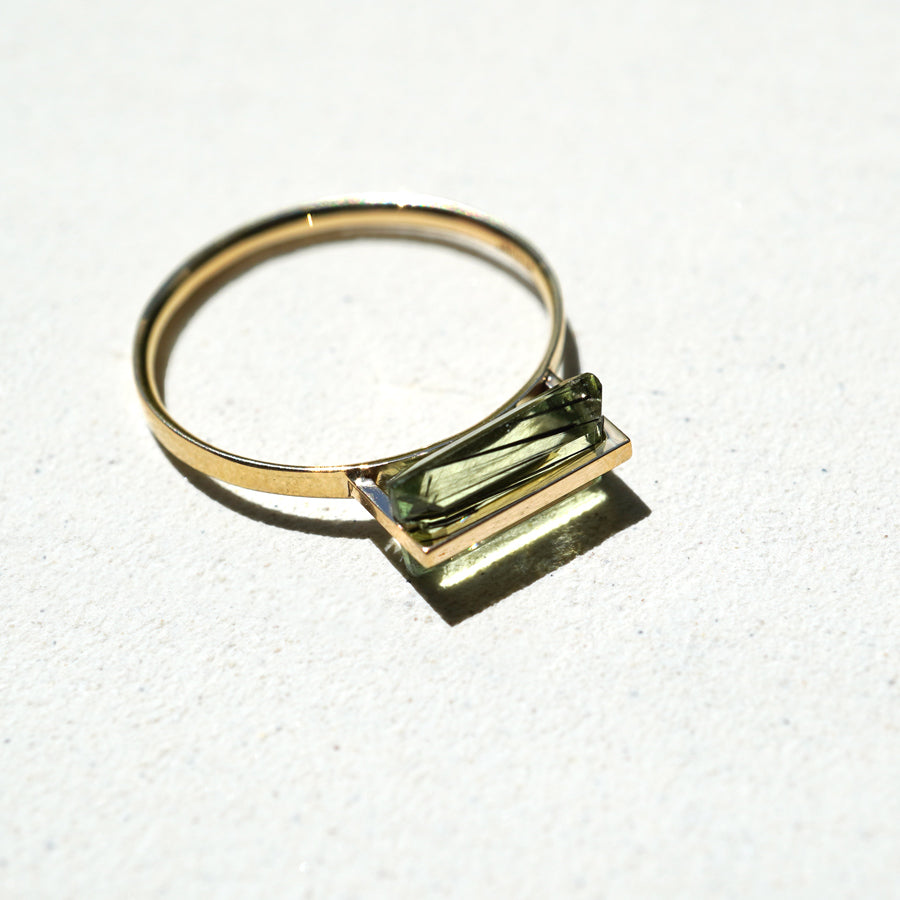 BAND RING RUTIL PERIDOT#3539