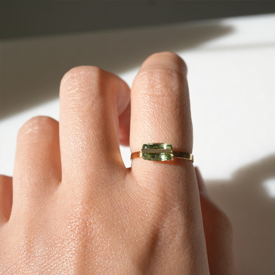 BAND RING RUTIL PERIDOT#3671