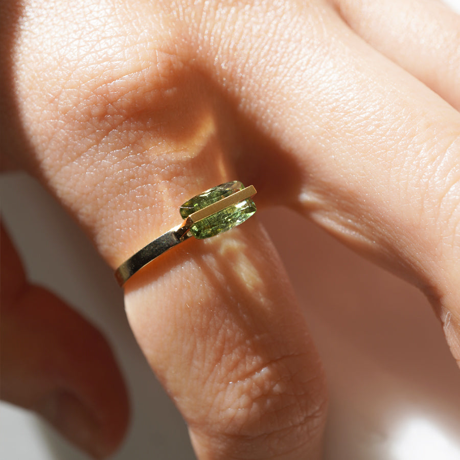 BAND RING RUTIL PERIDOT#3671