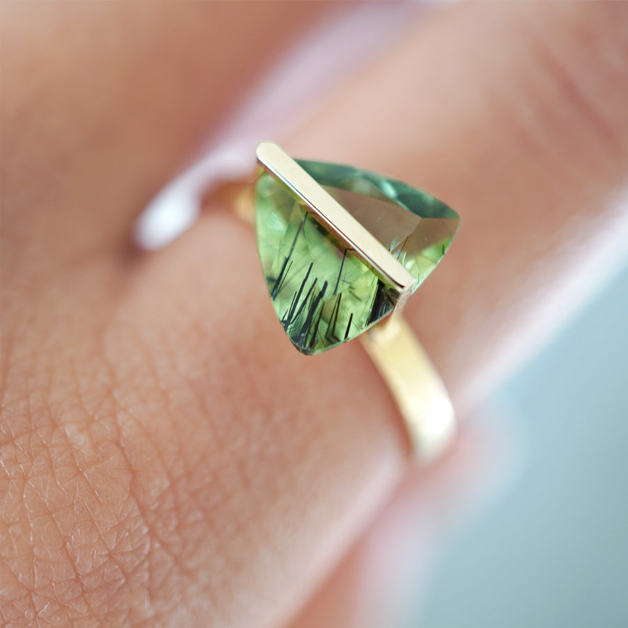 BAND RING RUTIL PERIDOT#3672