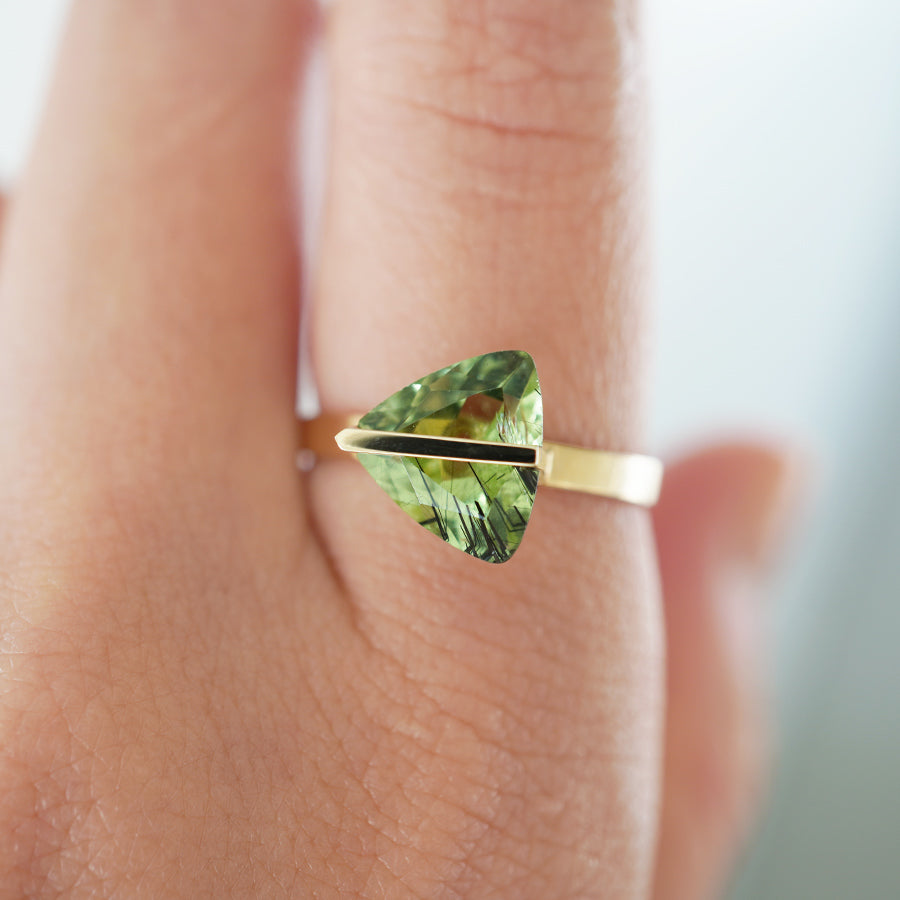 BAND RING RUTIL PERIDOT#3672