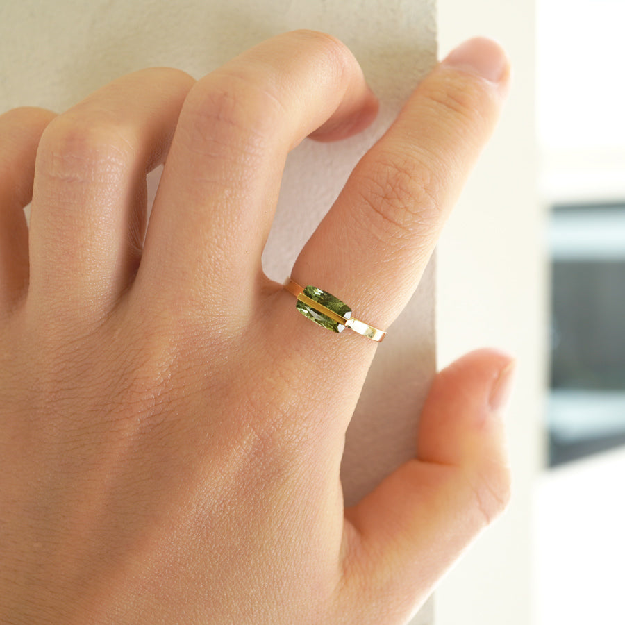 BAND RING RUTIL PERIDOT#3671