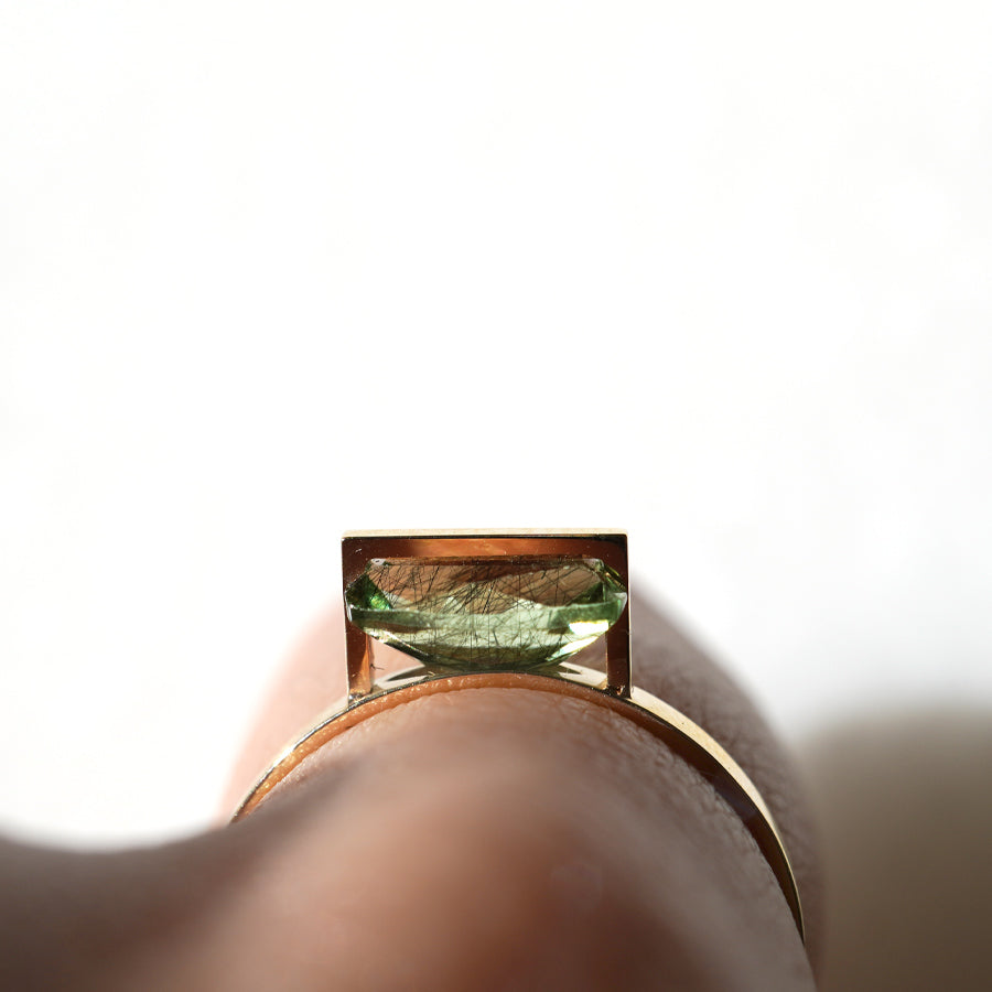 BAND RING RUTIL PERIDOT#3671