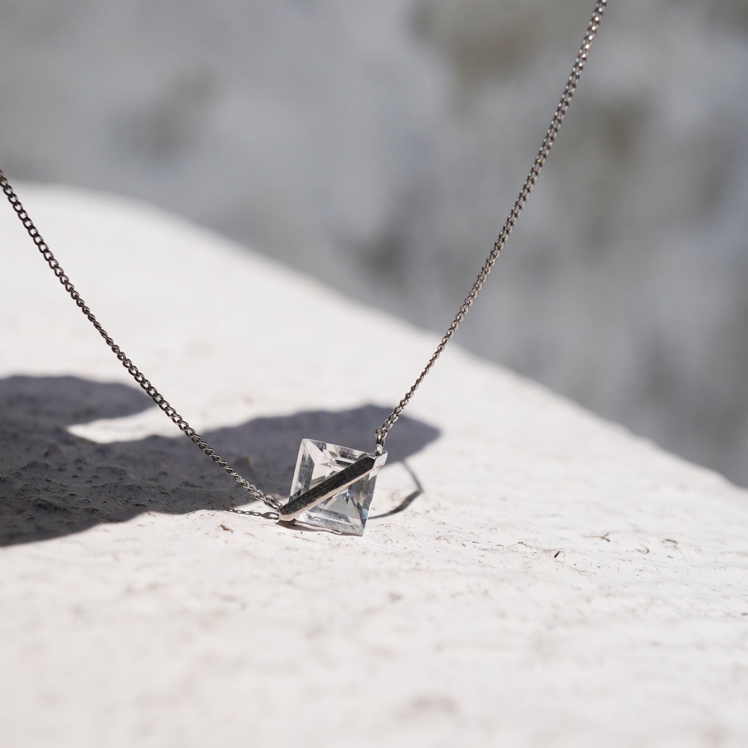BAND NECKLACE QUARTZ #4161