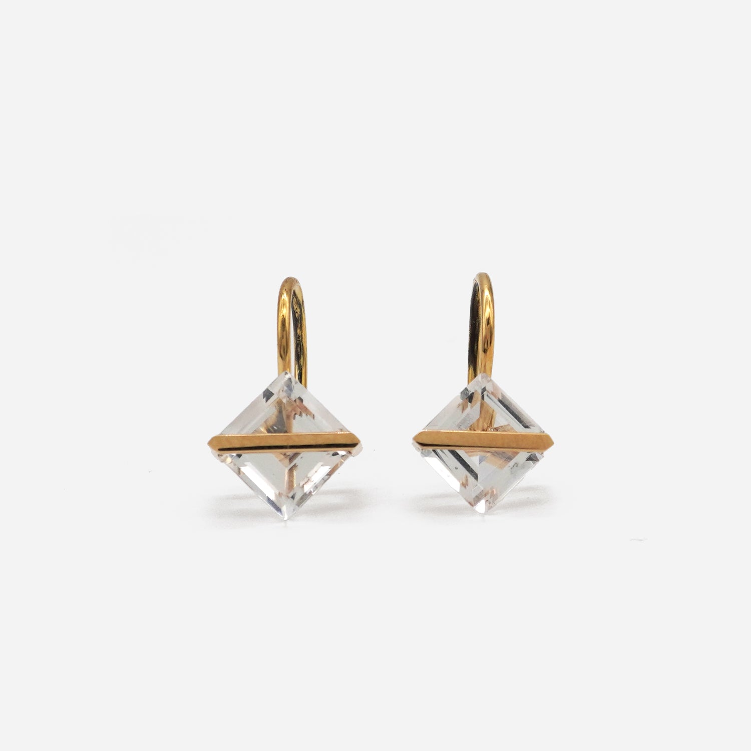 BAND EARRING QUARTZ #3840