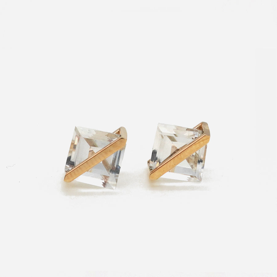 BAND EARRING QUARTZ #4094
