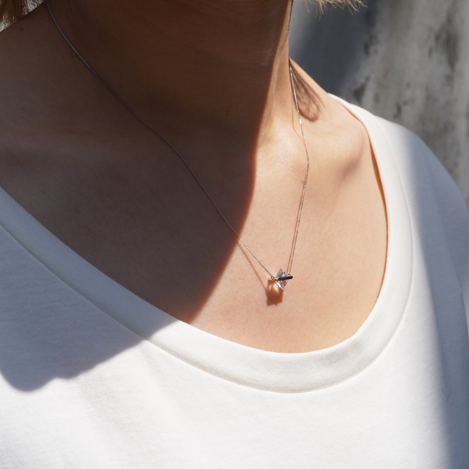 BAND NECKLACE QUARTZ #4161