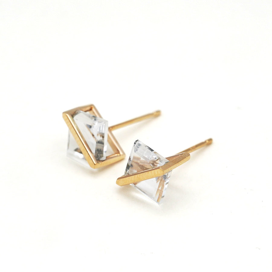 BAND EARRING QUARTZ #4094