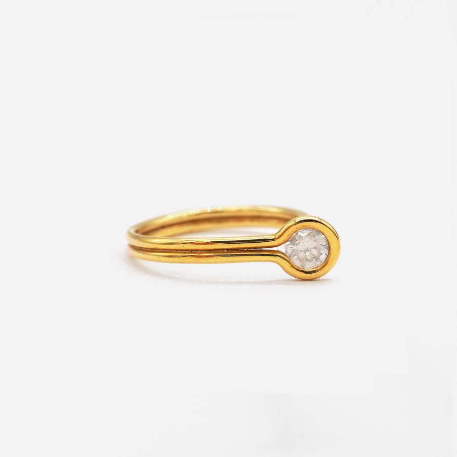 ROUND DIAMOND RING 4mm   #1379
