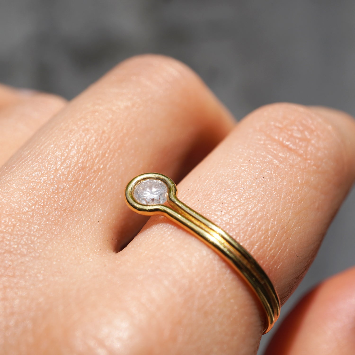 ROUND DIAMOND RING 4mm   #1379