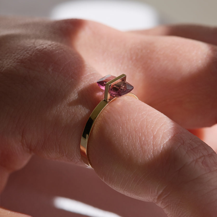 BAND RING RUBELLITE#4095